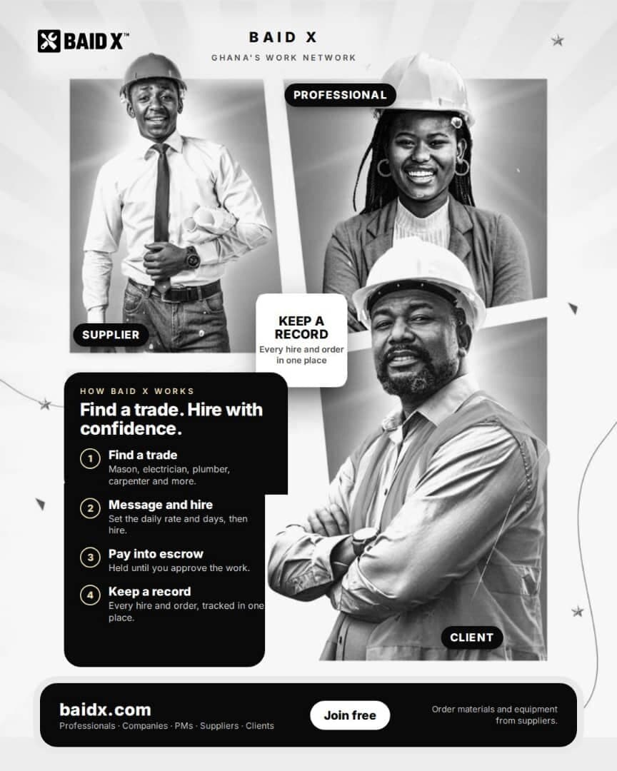 BAID X launch flyer explaining how the platform works