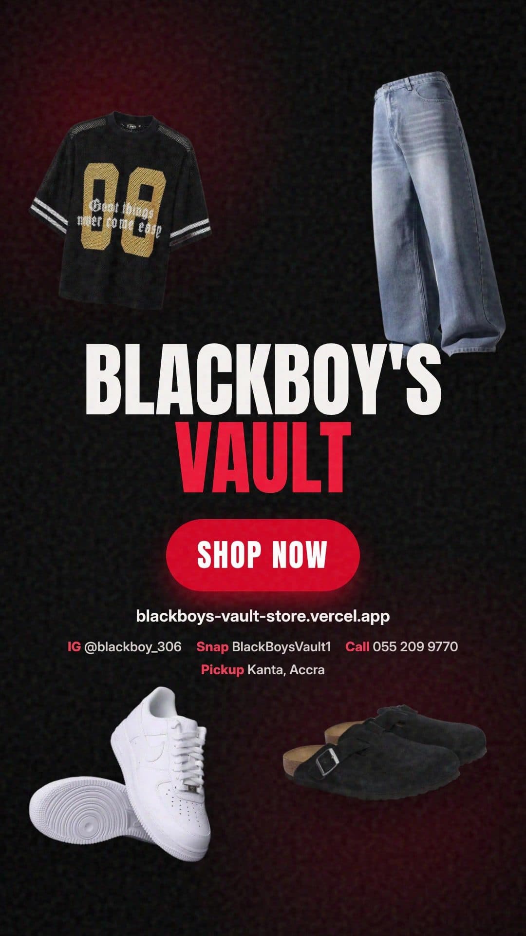 Poster frame from the Blackboy's Vault promotional film