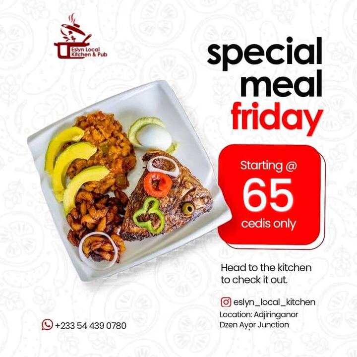 Special meal Friday promo post